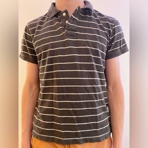 Stripes Brown Collared Shirt